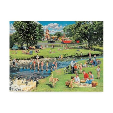 Trevor Mitchell 'At The Picnic Spot' Canvas Art,18x24